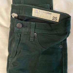 Hunter green Rag & Bone jeans size 25